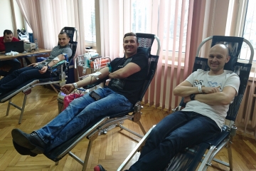 Akcja honorowego oddawania krwi "spoKREWnieni służbą"